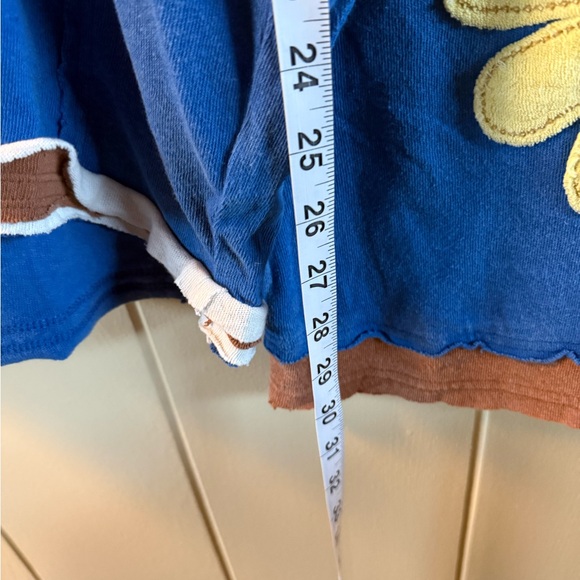 Free People We The Free You're A Star Tee in Navy Combo XL - Picture 6 of 7